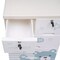 5-Layer Polar Bear Closet 6-Drawers Tall Dresser Organizer Dolls Storage Cabinet